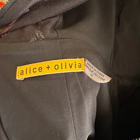 Alice + Olivia Black and White Houndstooth Mini Dress - Picture 6 of 8